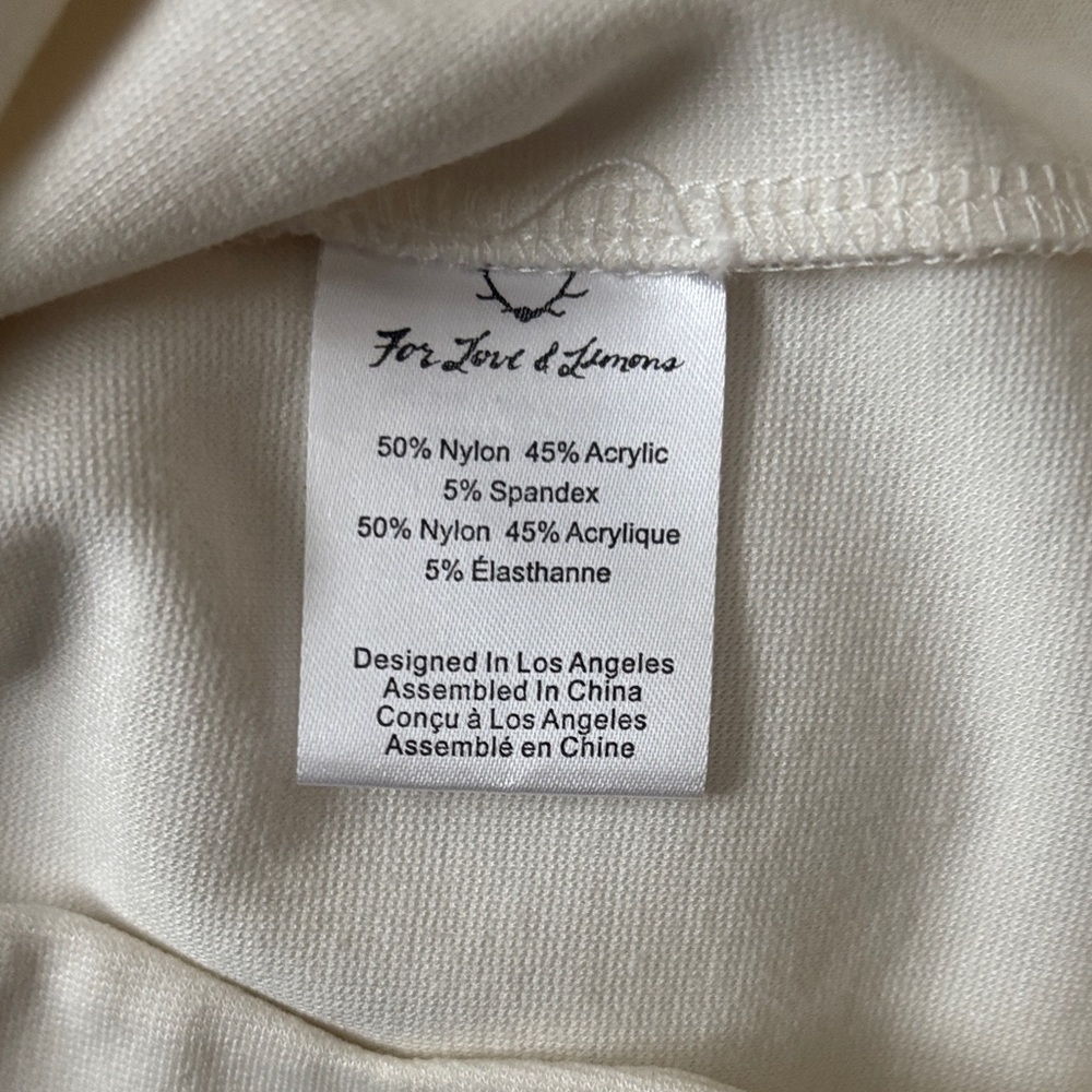 For Love And Lemons Cream Scalloped Mini Dress - Picture 7 of 7